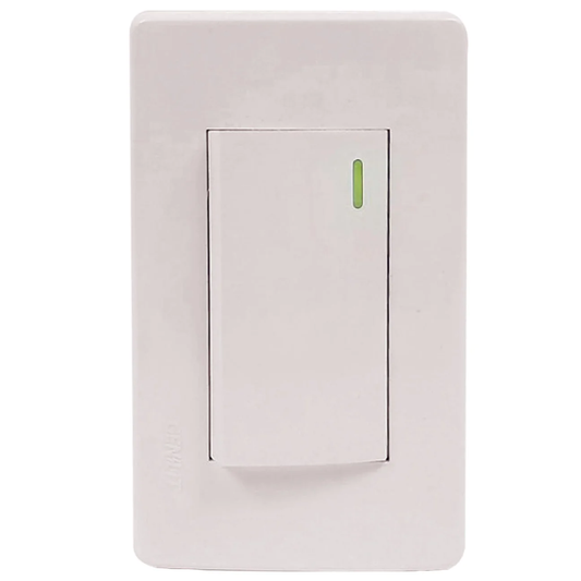 Placa 1 apagador blanca Genlit GL-PK1AB