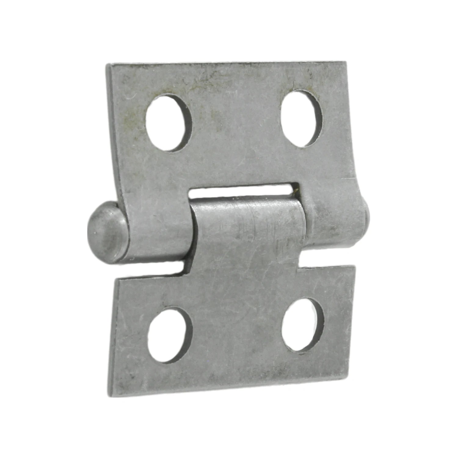 Bisagra de acero satinado de 1 pulgada con 4 orificios para muebles o pequeñas puertas