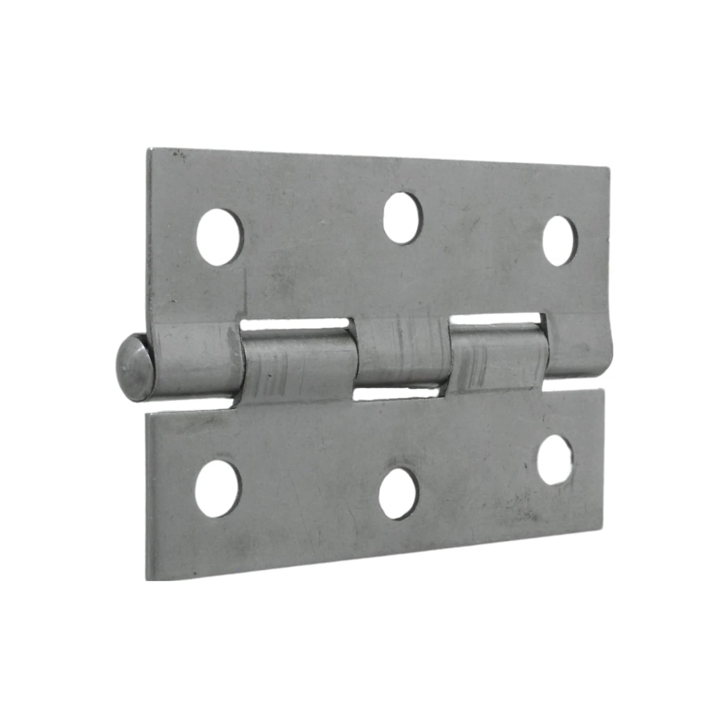 Bisagra de acero satinado plateado 3.5 pulgadas para puertas o ventanas con 8 orificios