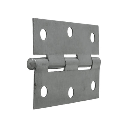 Bisagra de acero satinado de 3 pulgadas con 6 orificios para puerta o mueble
