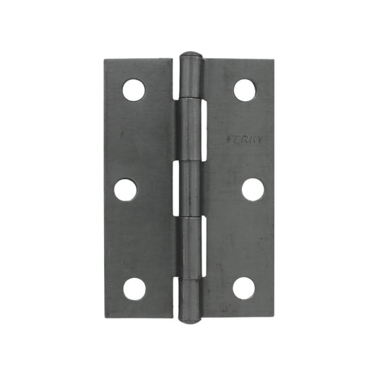 Bisagra Ferky de acero satinado gris oscuro para puertas, 3 pulgadas, con 6 orificios