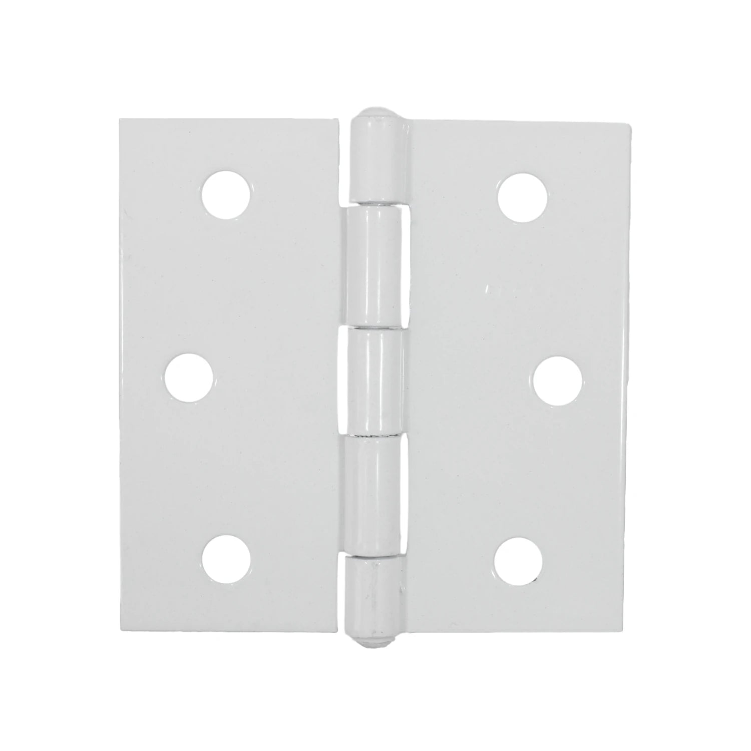 Bisagra de puerta blanca de 3x3 pulgadas con hojas cuadradas para instalación
