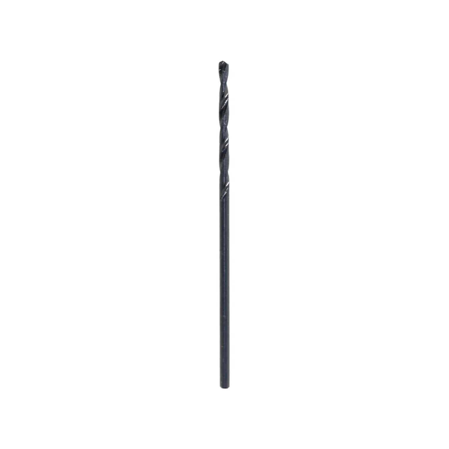 Broca helicoidal para metal de acero rápido color negro acabado pavonado para taladro manual o de banco