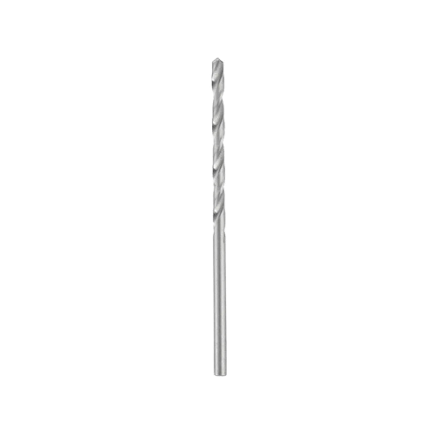 Broca alta velocidad HSS 3/32" con zanco corto y punta de 135 grados para perforación precisa en metal.