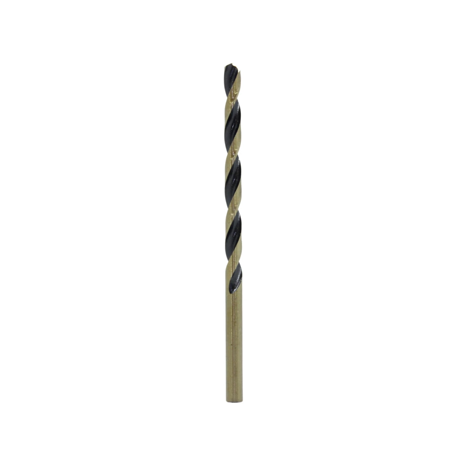 Broca de alta velocidad HSS bicolor dorado y negro para perforar metal y madera