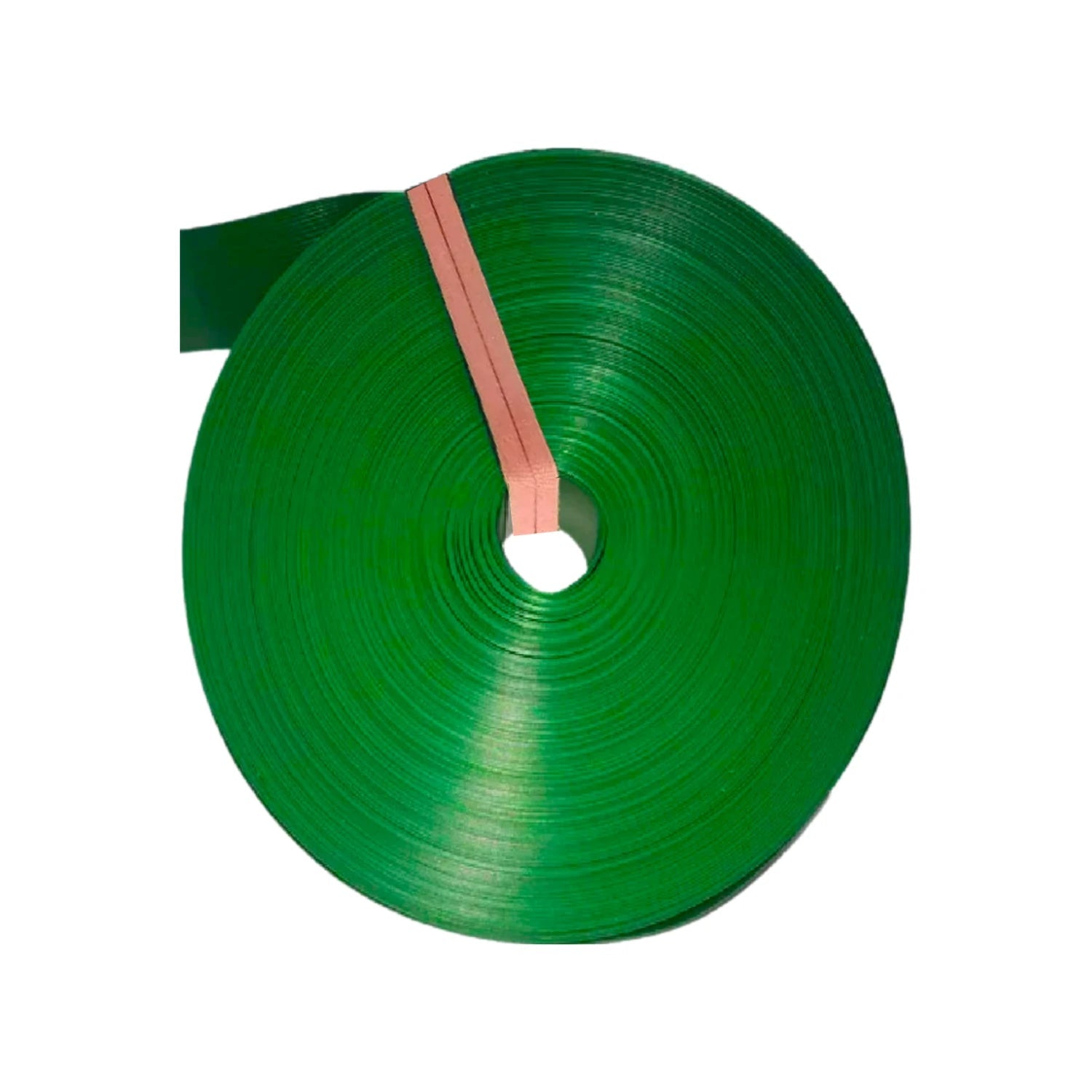 Cinta rompevientos verde, rollo para cercas y mallas de privacidad en exteriores.