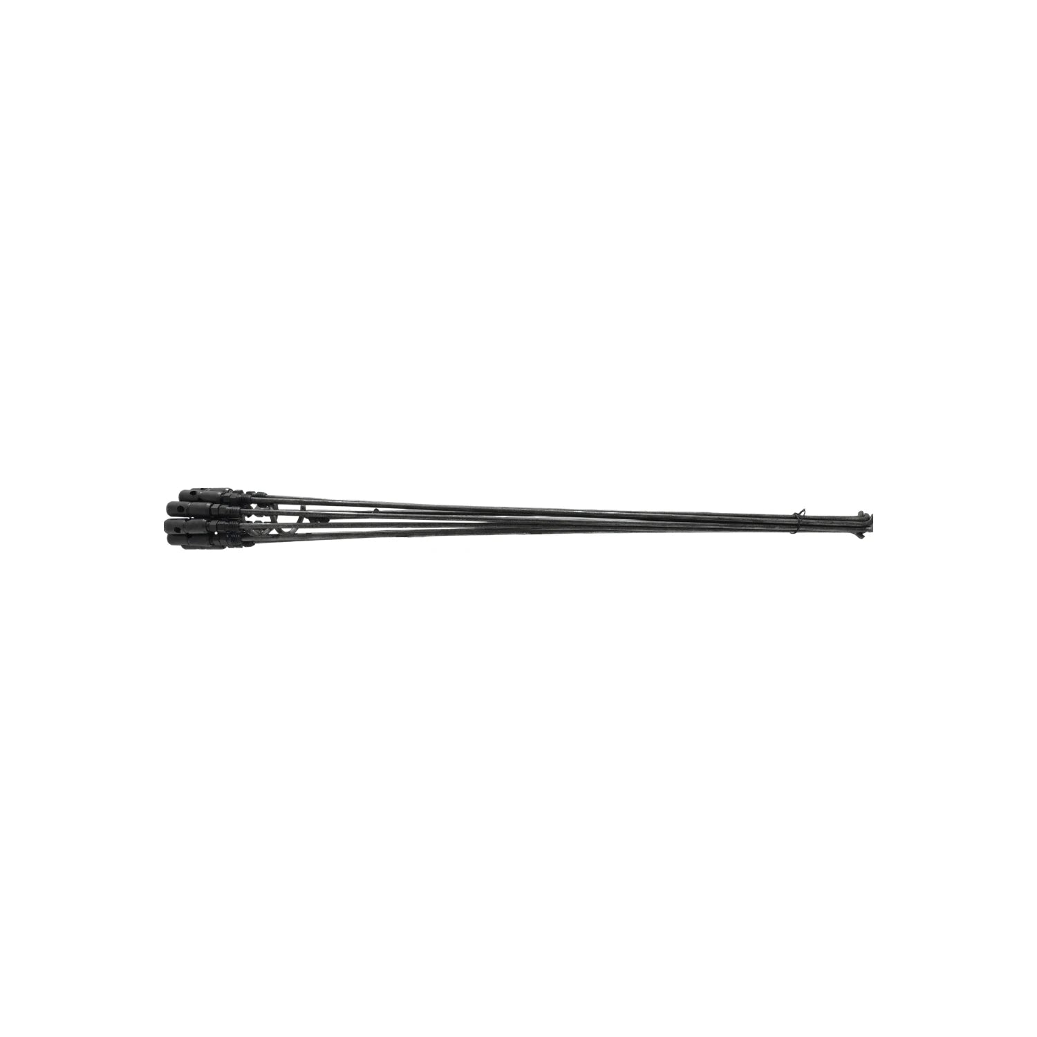 Juego de varillas negras para desazolve, sonda flexible para limpieza profunda de tuberías y desagües