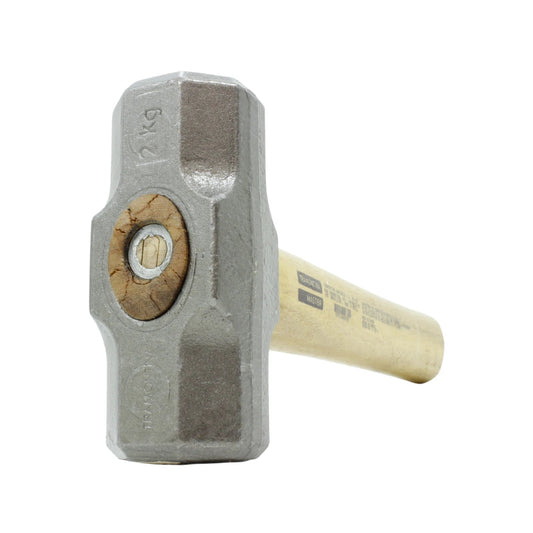Marro octagonal Tramontina de 2 kg, cabeza de acero, mango de madera, ideal para demolición