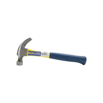 Martillo Tramontina de garra curva 16 oz con cabo de fibra de vidrio azul para clavos