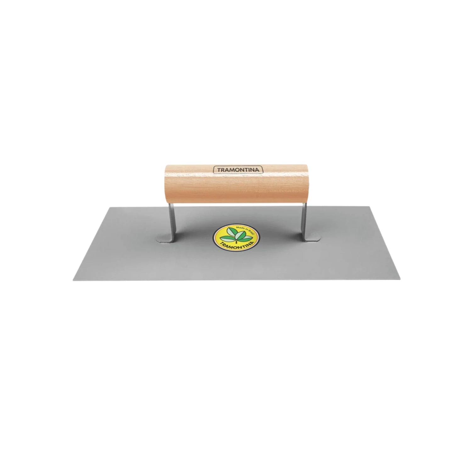Llana lisa Tramontina con mango de madera, herramienta de albañilería para aplicar cemento o yeso.