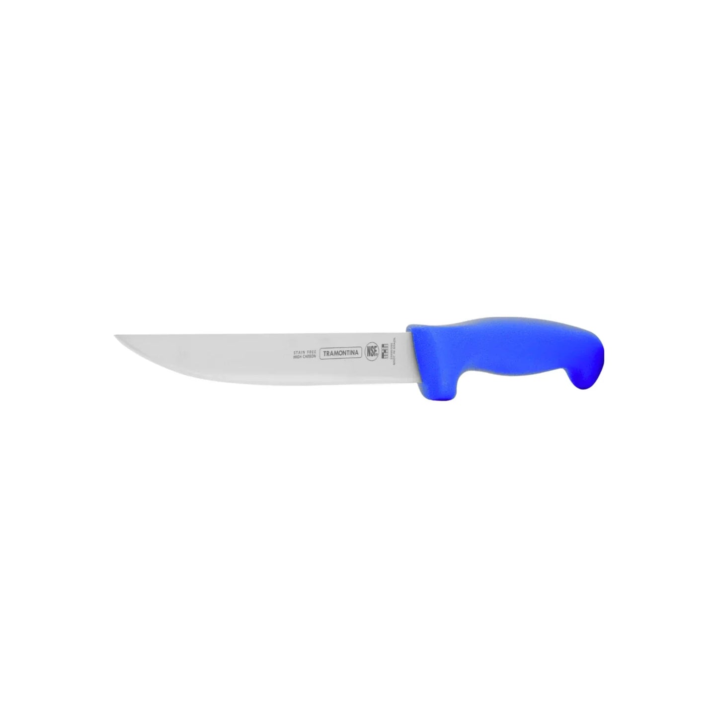 Cuchillo 6" liso mango azul Tramontina 24605/016