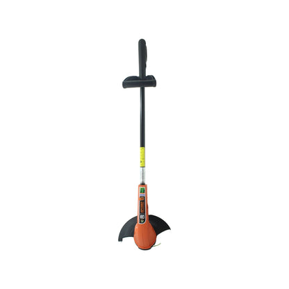 Desbrozadora eléctrica Tramontina 1500W naranja con mango auxiliar y protector de seguridad