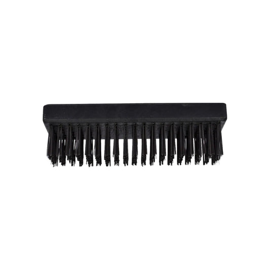Cepillo de limpieza manual rectangular negro con cerdas sintéticas resistentes para trabajos generales