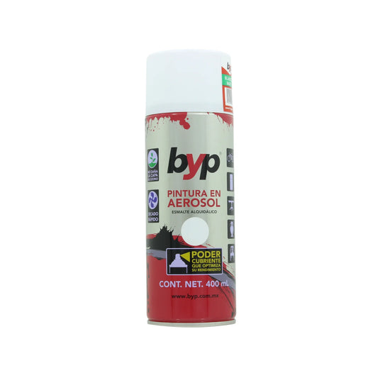 Pintura en aerosol blanco mate 400 ml Byp ABM