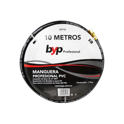 Manguera para compresora PVC 1/4"x10 m Byp MP10