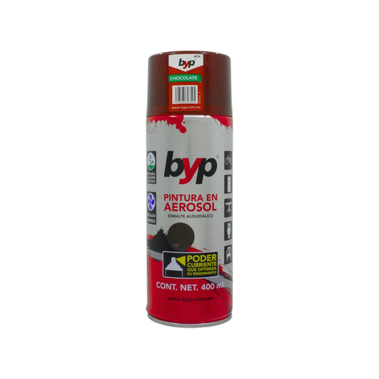 Pintura en aerosol chocolate 400 ml Byp