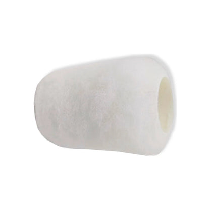 Repuesto de rodillo de pintura profesional blanco 4 pulgadas, felpa de 3/4" para acabados lisos