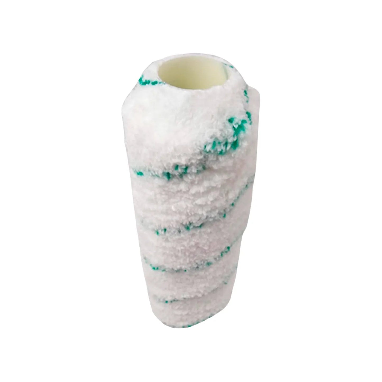 Repuesto rodillo pintura microfibra 9"x3/4" antigoteo blanco con rayas verdes