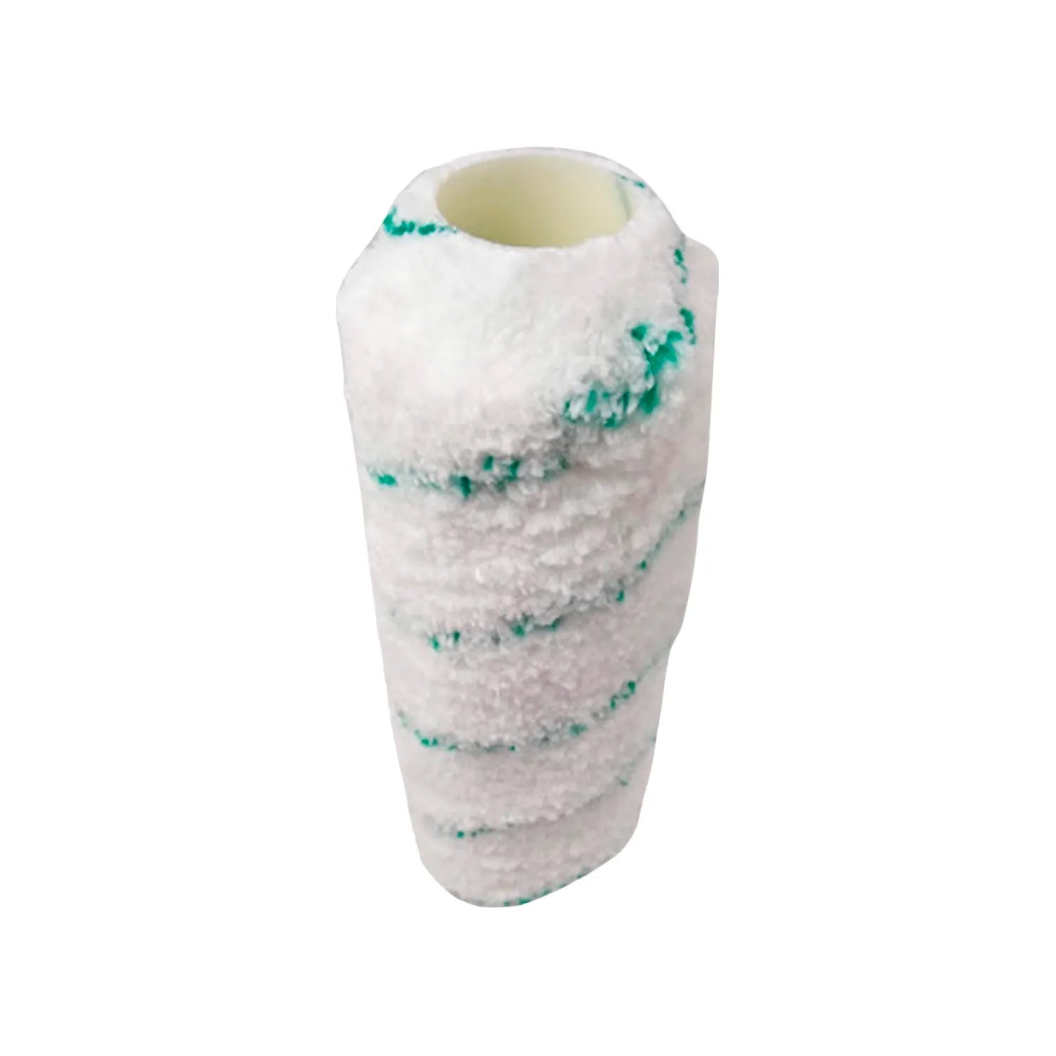 Repuesto rodillo pintura microfibra 9"x3/4" antigoteo blanco con rayas verdes