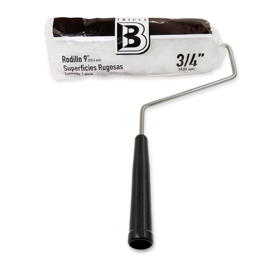 Rodillo 9"x3/4" superficies rugosas Byp Triple b