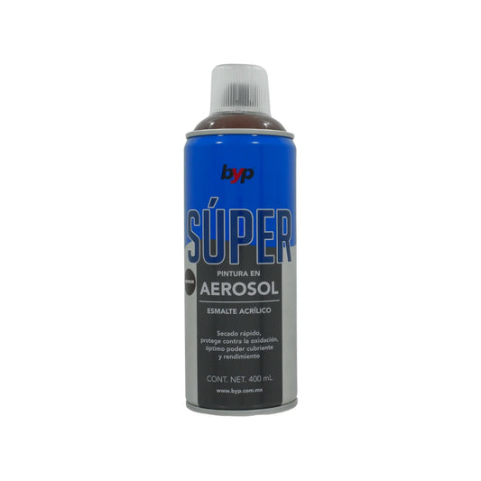 Pintura en aerosol marrón acrílico 400 ml Byp Súper AMAS00