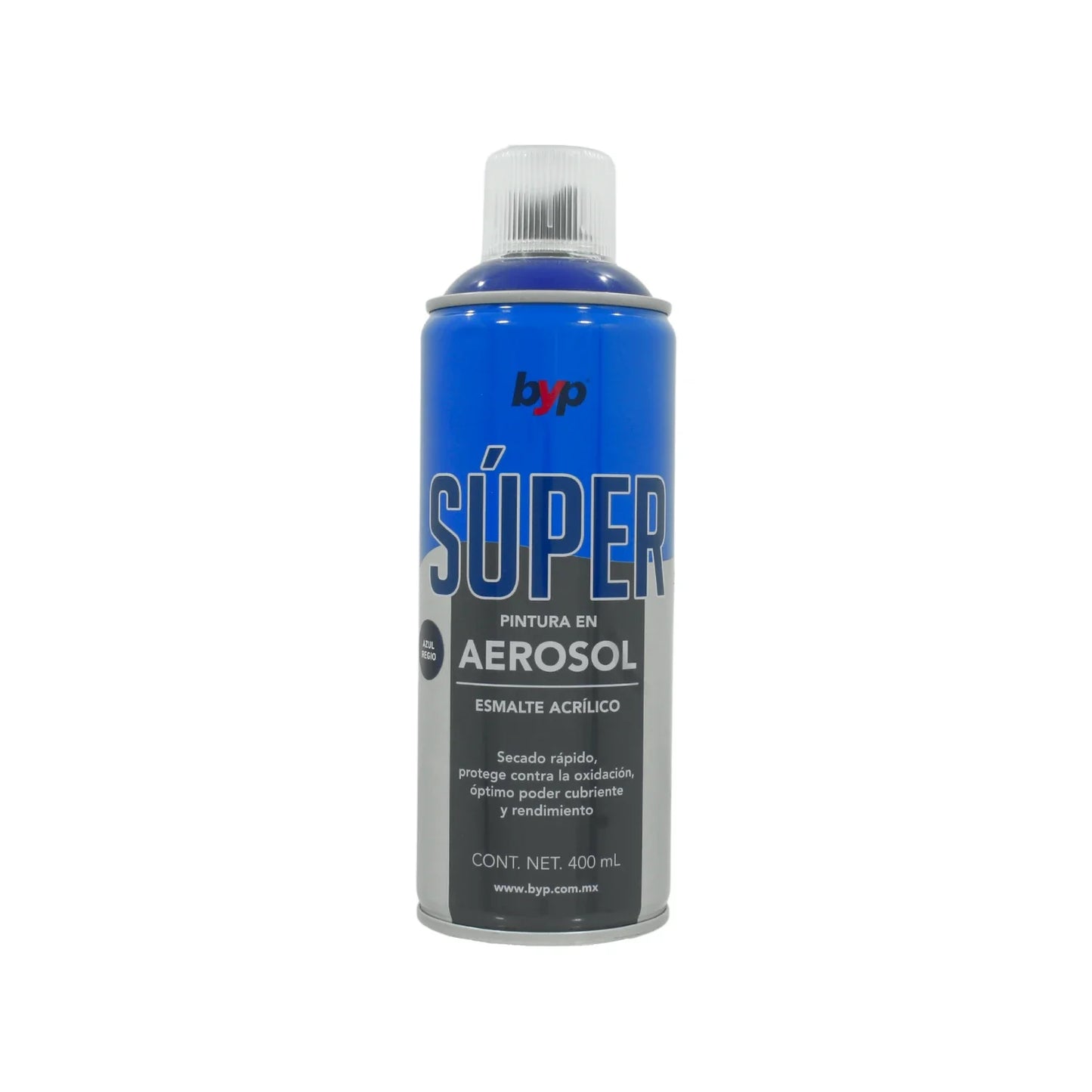 Pintura en aerosol azul regio acrílico 400 ml Byp Super ARES00