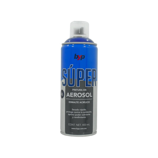 Pintura en aerosol azul regio acrílico 400 ml Byp Super ARES00