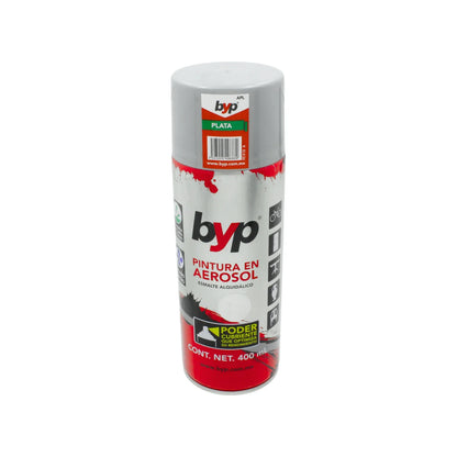 Pintura en aerosol plata 400 ml BYP APL
