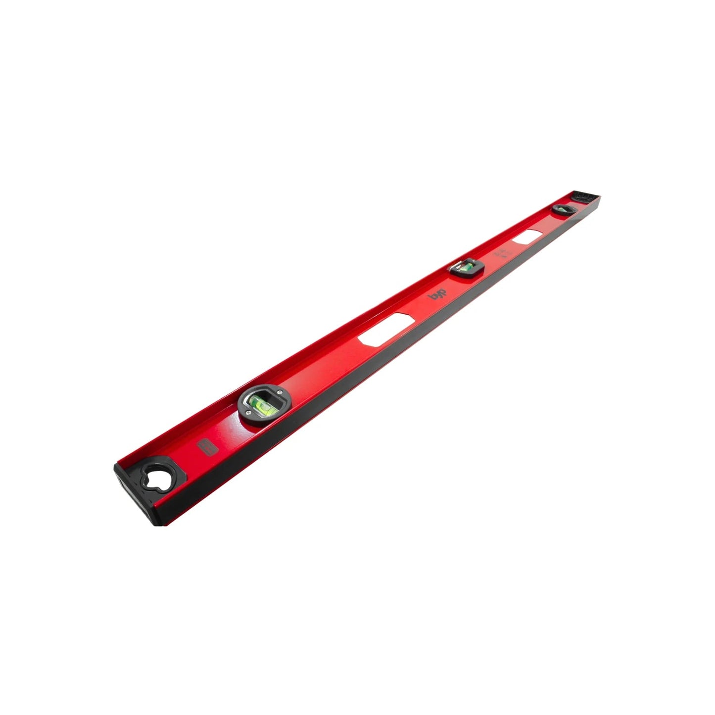 Nivel de burbuja byp de aluminio rojo y negro de 36 pulgadas para construcción y carpintería