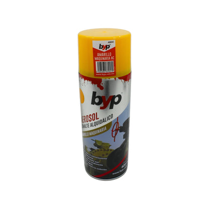 Pintura en aerosol amarillo maquinaria 400 ml Byp