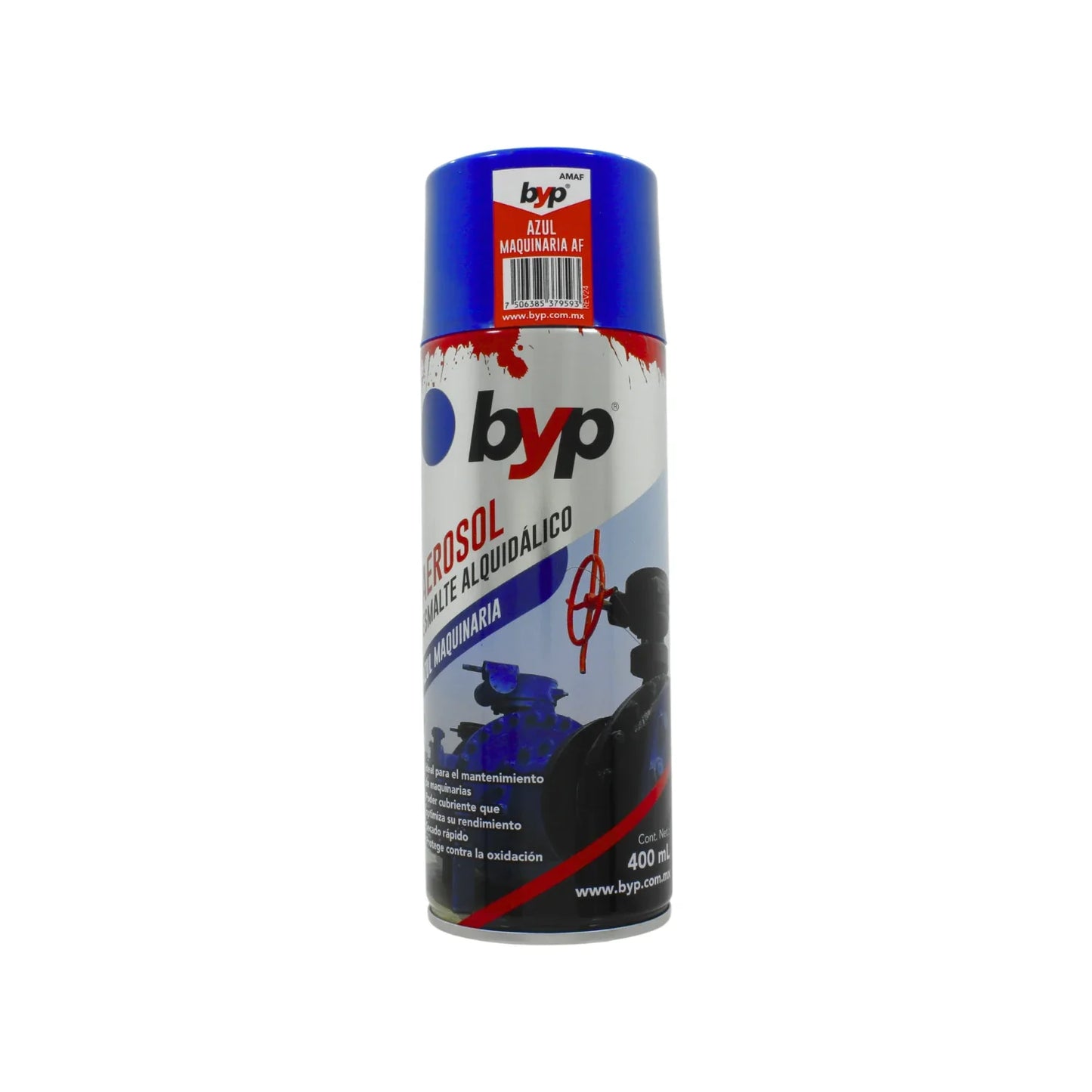 Pintura en aerosol azul maquinaria 400 ml Byp