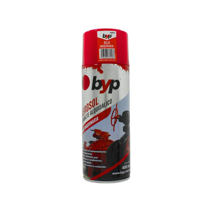 Pintura en aerosol rojo maquinaria 400 ml Byp