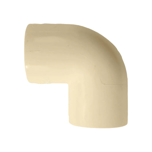 Codo CPVC 90 grados de 1 pulgada (25mm) para conexión de tuberías de agua potable, color beige