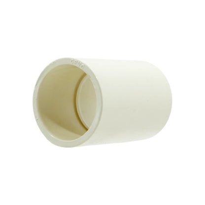 Cople de unión CPVC 1 pulgada (25mm) recto, color crema para tuberías de agua caliente y fría