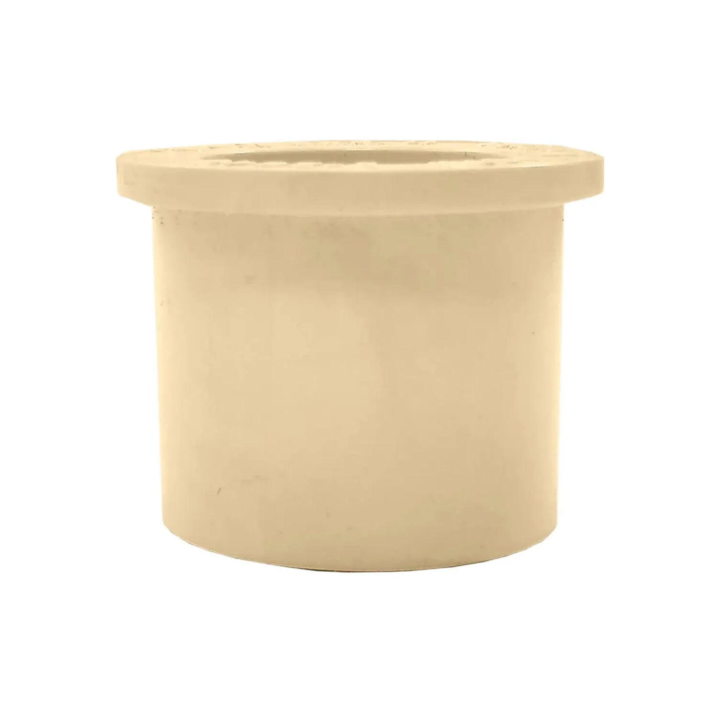 Reducción bushing CPVC 1" (25mm) x 3/4" (19mm) color beige para conexiones de tubería de plomería