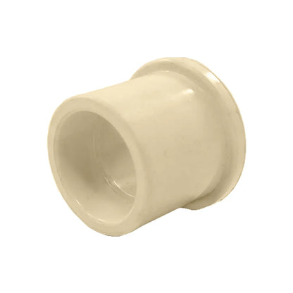 Reducción bushing CPVC beige 3/4" x 1/2" para conectar tuberías de fontanería