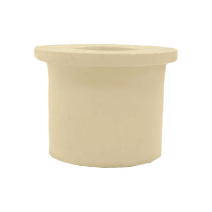 Reducción bushing CPVC crema 3/4 x 1/2 pulgada, accesorio de plomería para sistemas de agua