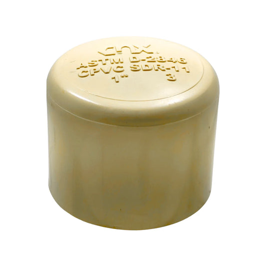 Tapón CPVC 1" CNX SDR-11 para tubería de agua caliente, accesorio de plomería