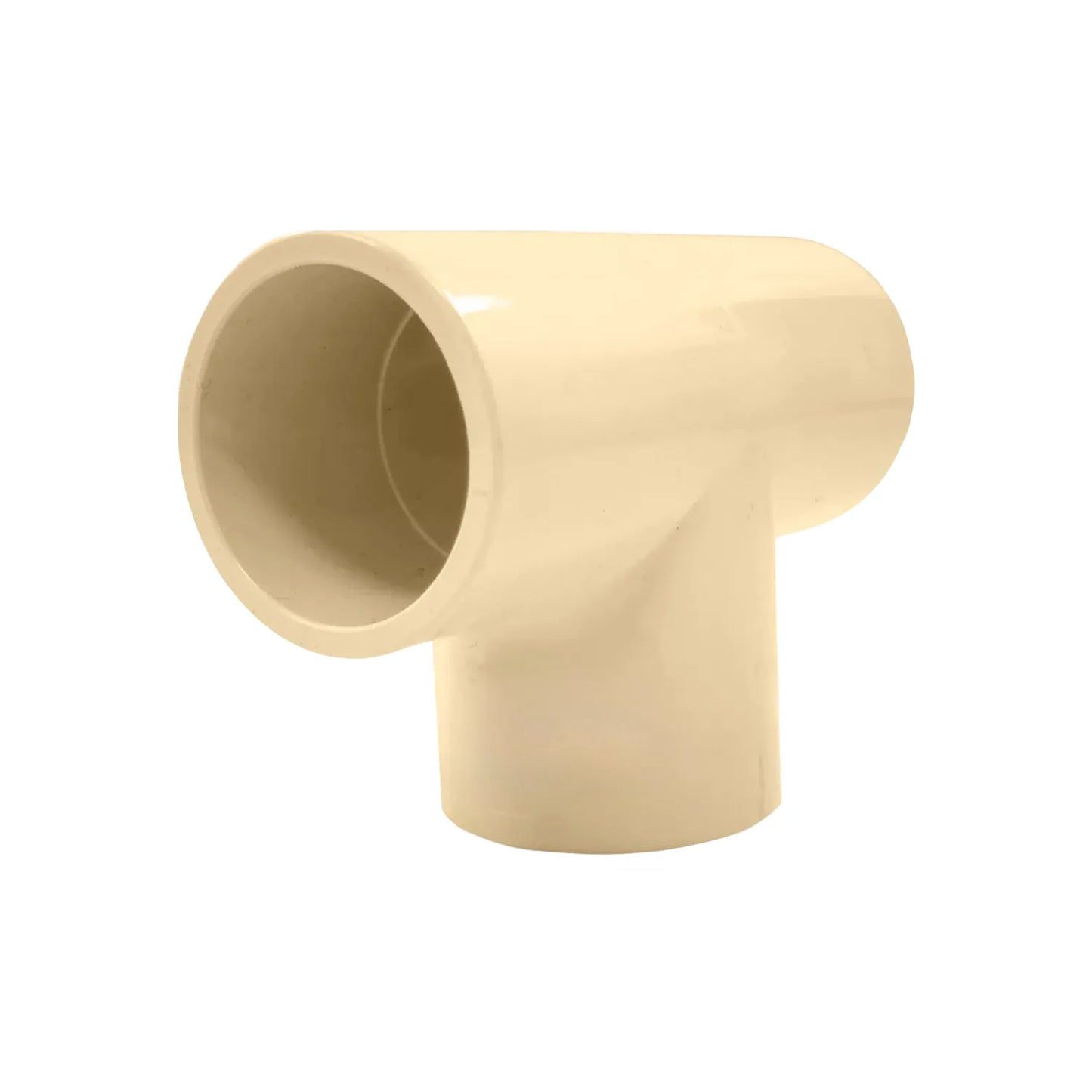 Conexión Tee CPVC 1 pulgada (25 mm) color crema para sistemas de tuberías de agua potable