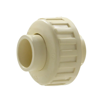 Tuerca unión CPVC 1/2 pulgada (13mm) color crema para conexiones de tubería de plomería