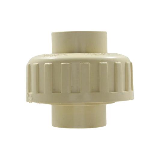 Tuerca unión CPVC de 1/2 pulgada (13mm) beige para conectar tuberías de fontanería