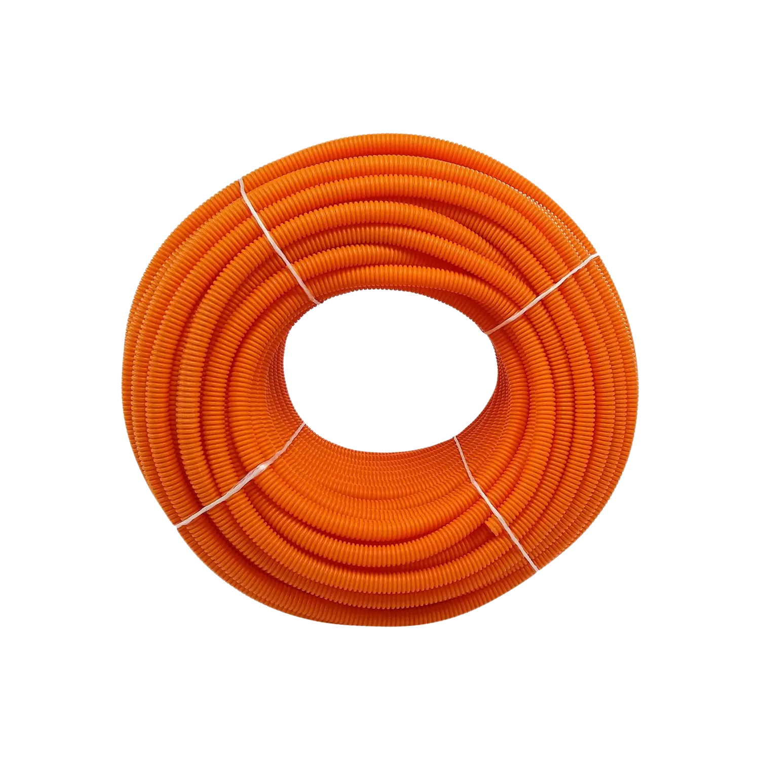 Poliducto flexible corrugado naranja 1/2 pulgada en rollo para protección de cables eléctricos