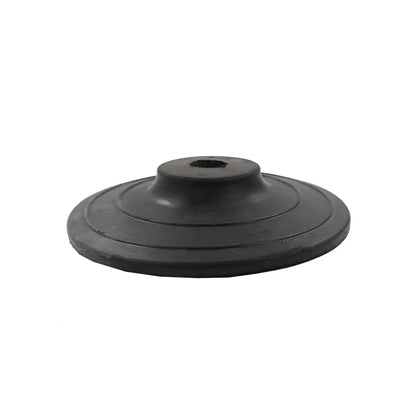 Base niveladora de goma negra antivibración para maquinaria industrial y mobiliario