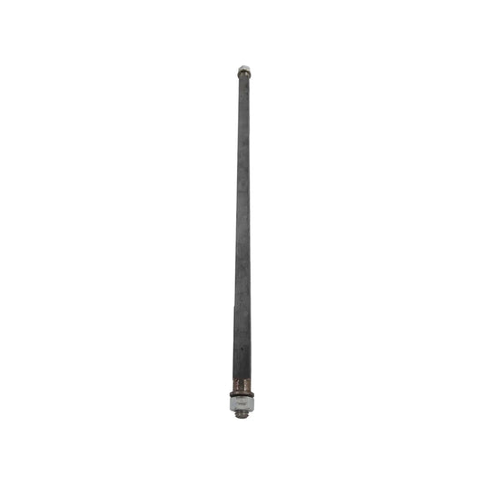 Eje para diablo de 50 cm, metal gris con tuercas y rondanas, compatible con baleros de 5/8