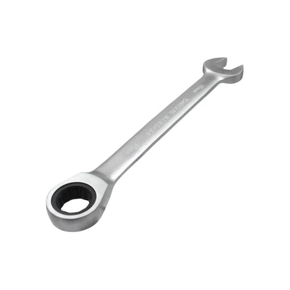 Llave combinada de carraca 15mm, acabado cromado, cromo vanadio para tuercas y tornillos