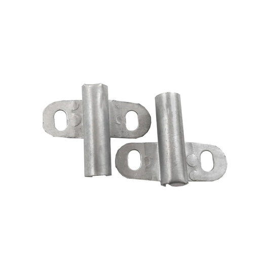Chumacera galvanizada para carretilla, juego de 2, soportes de eje, refacción