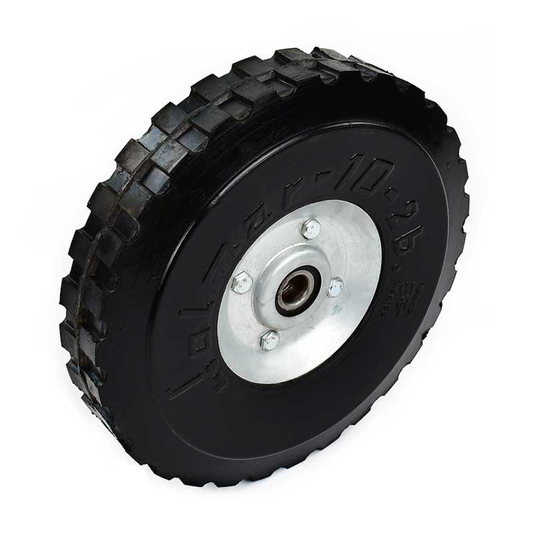 Rueda para diablo 10" de 2 baleros aluminio Jolmar B022