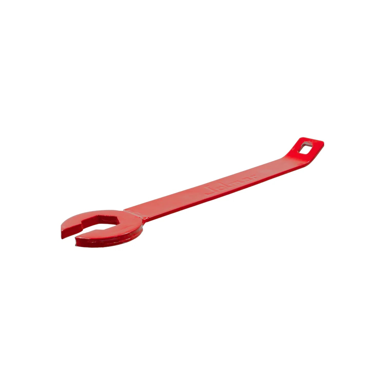 Llave de servicio roja Jalmar para tanque de gas, boca hexagonal y cuadrante