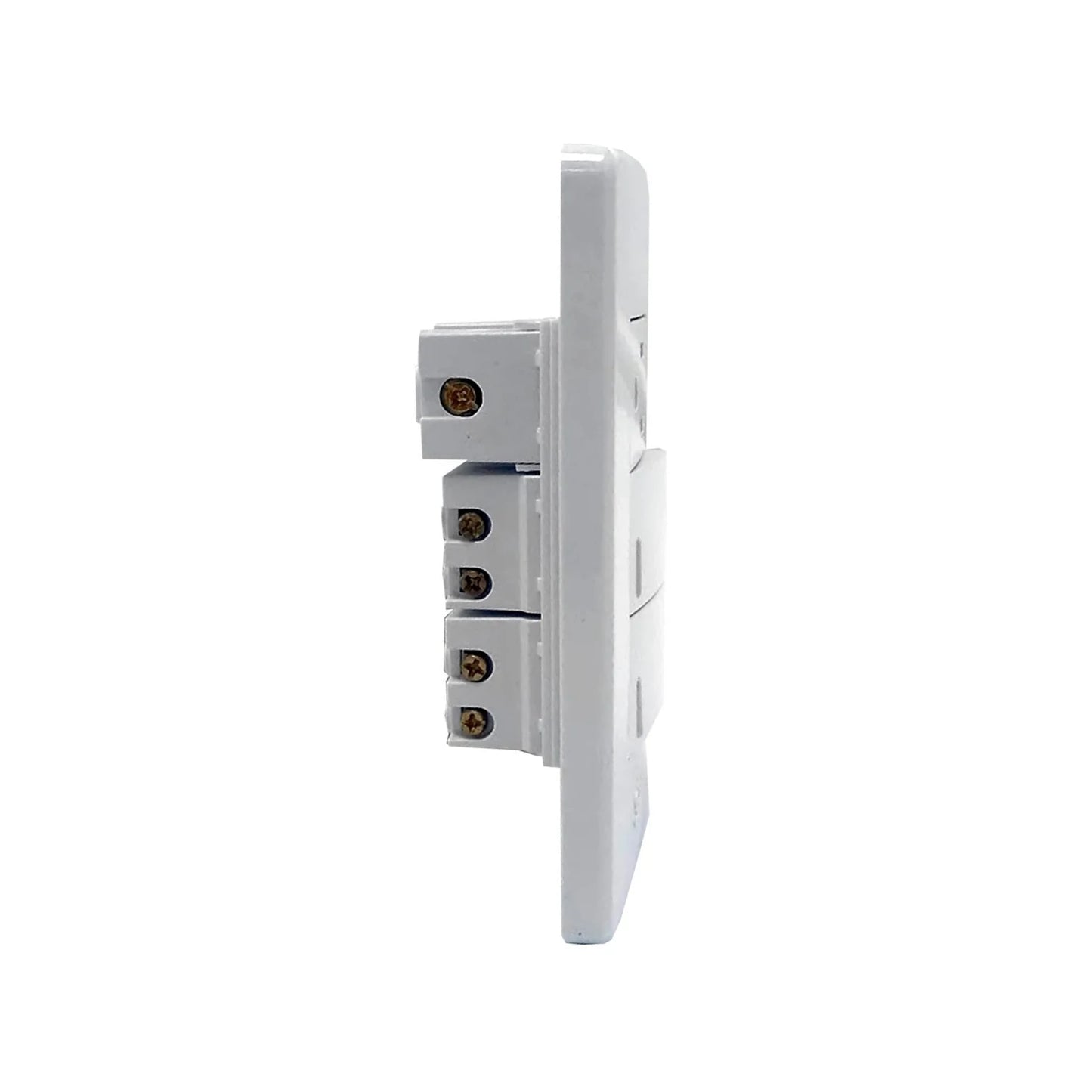 Placa 2 apagadores/1 contacto blanca Solaris 86622BC