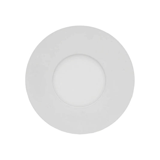 Lámpara panel LED redonda blanca 12W para empotrar, iluminación de techo